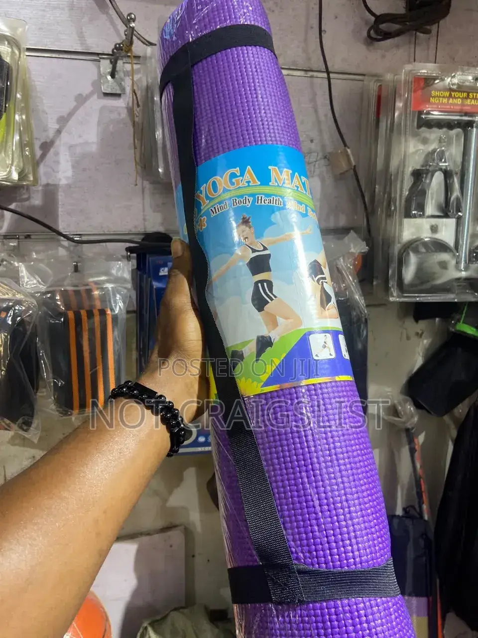 Non Slip EVA Mat for Yoga Home Workout and Fitness Last Price Lekki
