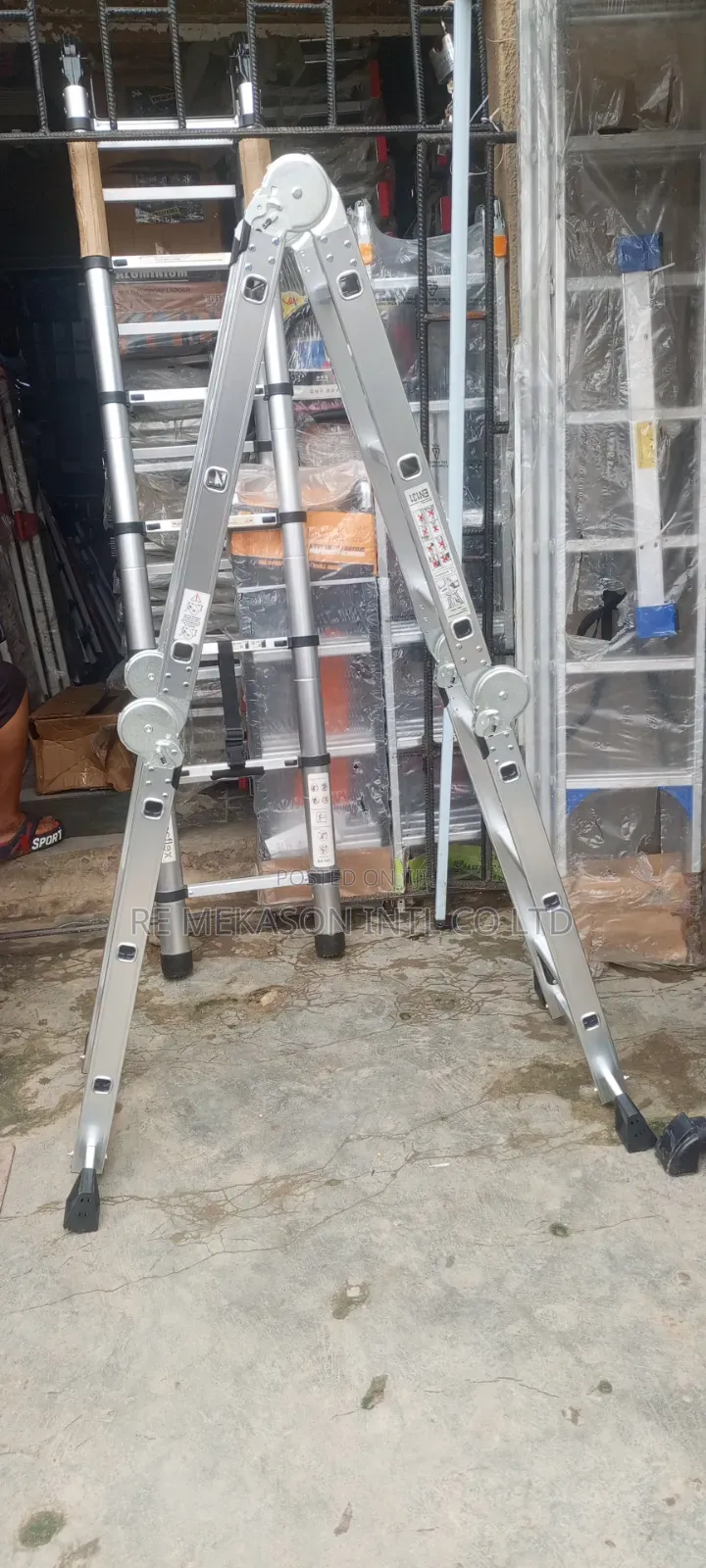 Heavy Duty 4x3(12ft) Industrial Multi Purpose Ladder With Warranty