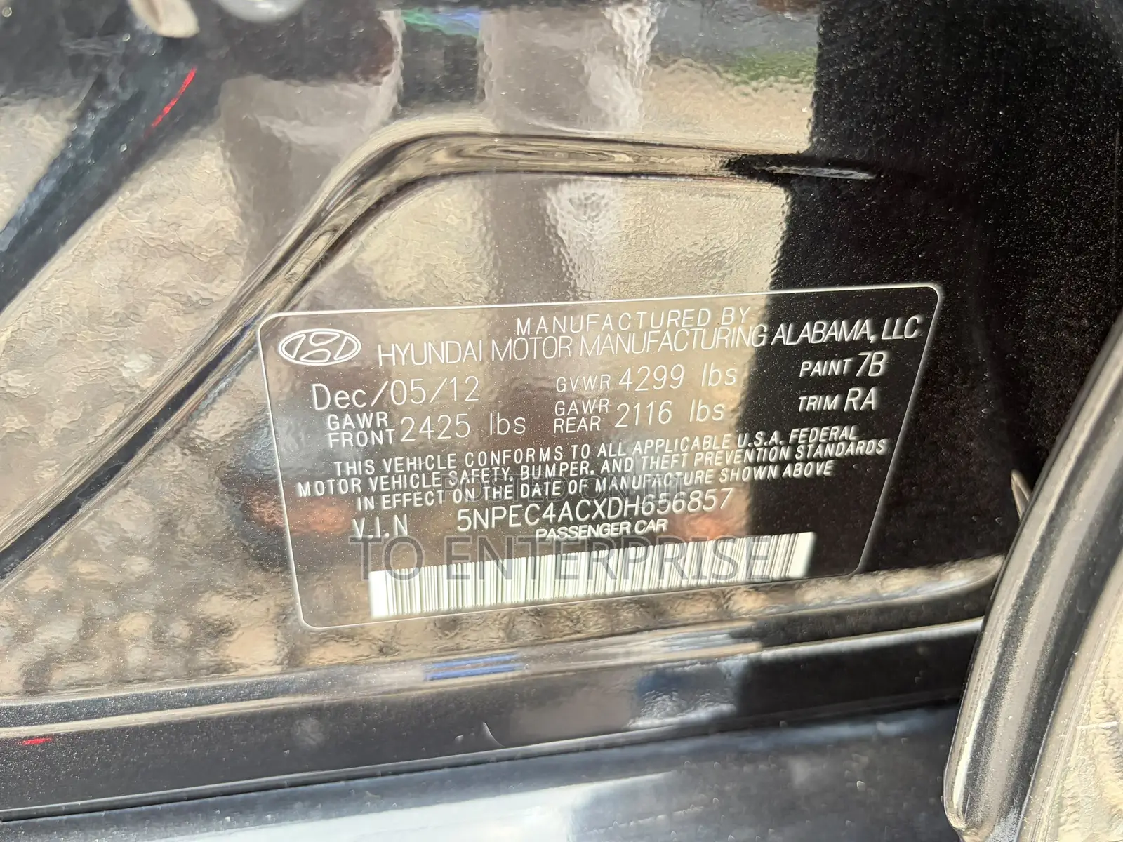 Hyundai Sonata 2013 Black