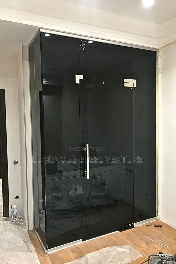 Get Your Pivot Shower  Premium Standard Version Built With Black Glas