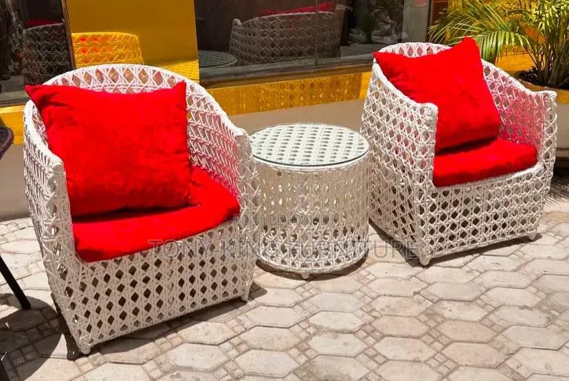 Outdoor Rattan Table and Chair Set