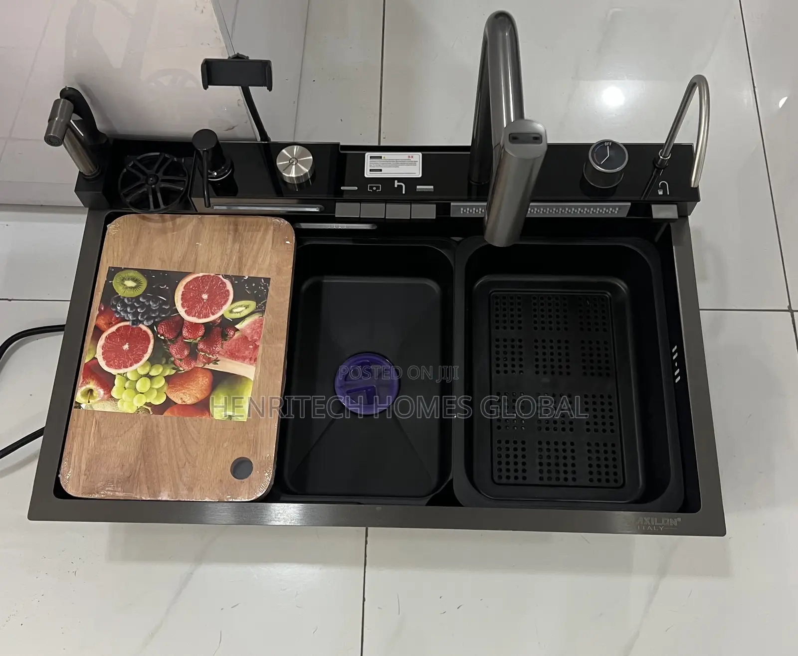 5-Button Multifunctional Digital Sink With Phone Holder Hand Spray
