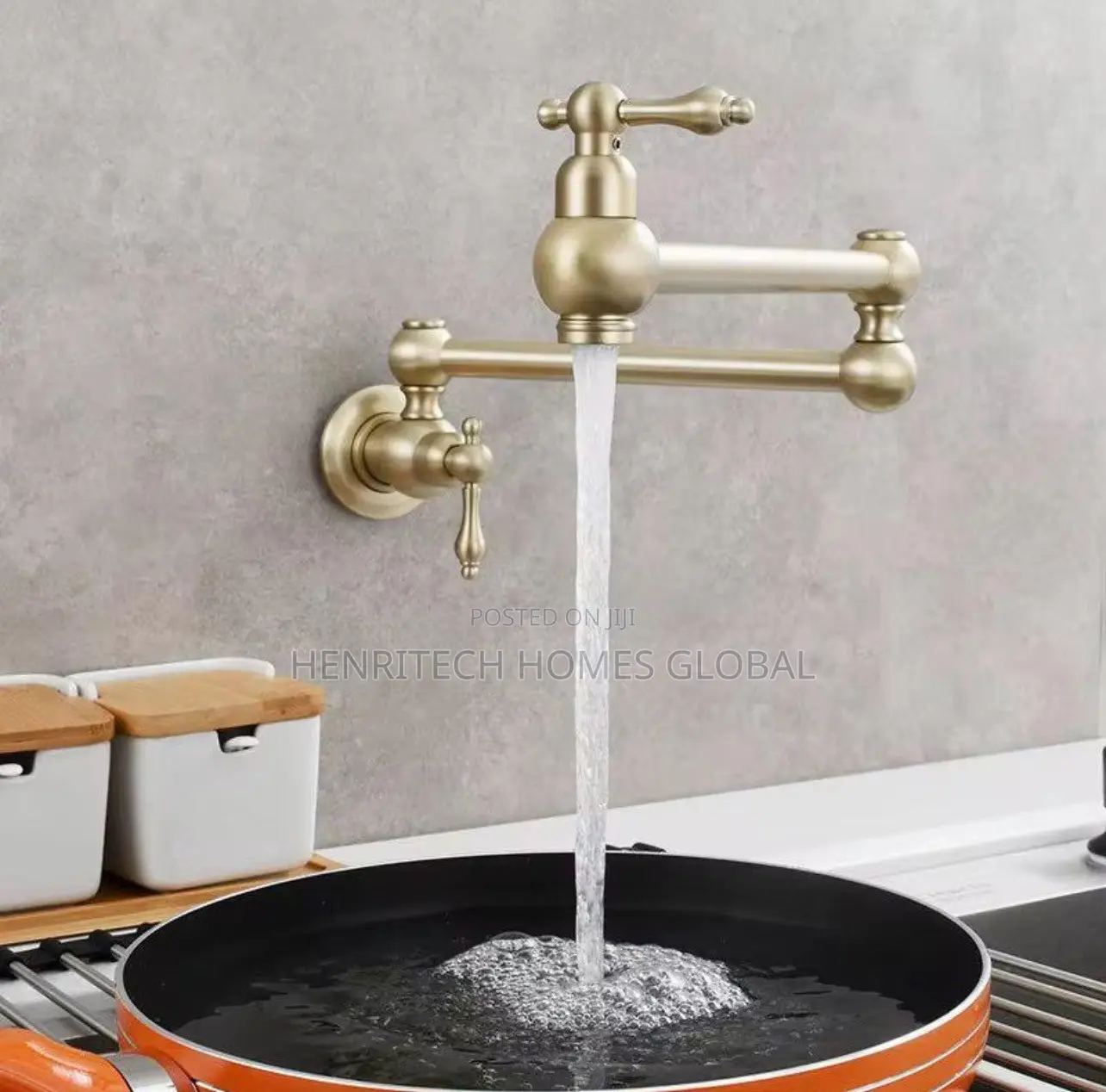 Royal Design Pot Filler Tap – Premium Kitchen Faucet [Gold,Stainless]