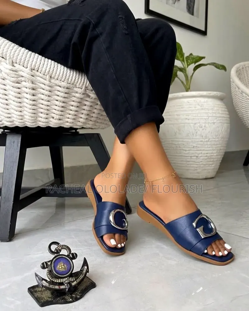 Quality Female Leather Slippers
