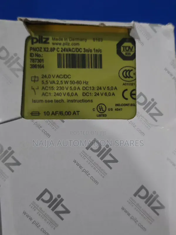787301 | PILZ | PNOZ X2.8P C 24vac/Dc 3n/O 1n/C | Safety Relay Module