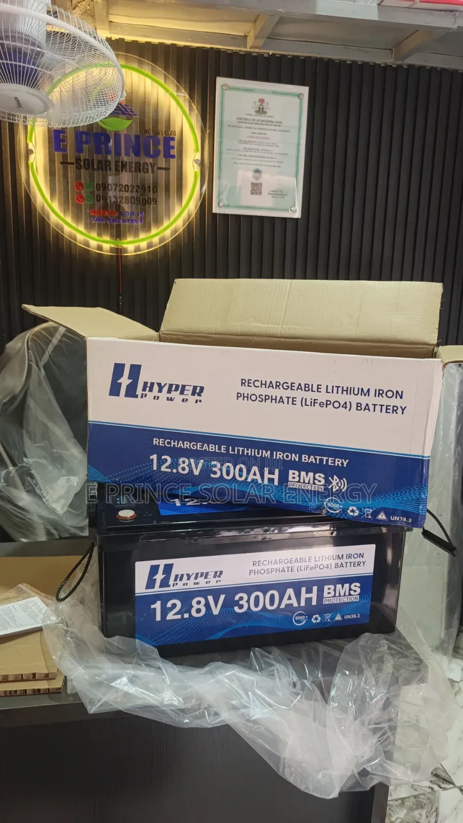 12v 300ah 3.8kwh Hyper Power Lithium Iron Battery