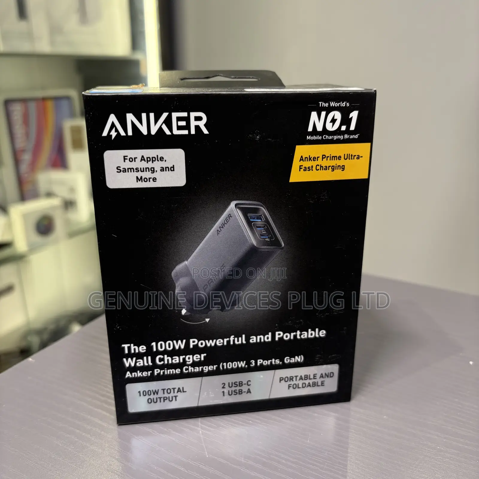 Anker Prime Charger (100W, 3 Ports, GaN)