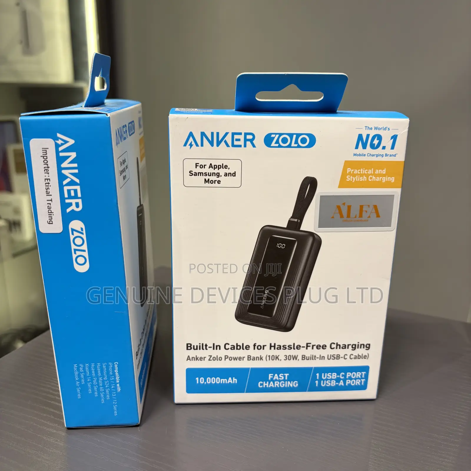 Anker 10,000mAh 30W Power Bank, USB-C in and Out Fast Charging Battery