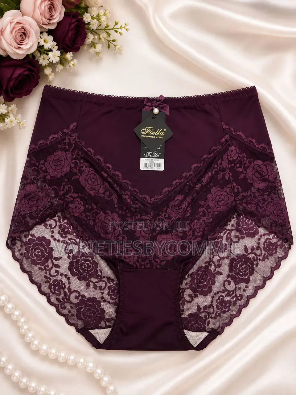 6 PCS Quality Fashion Seamless Ladies Lacey Pant Design