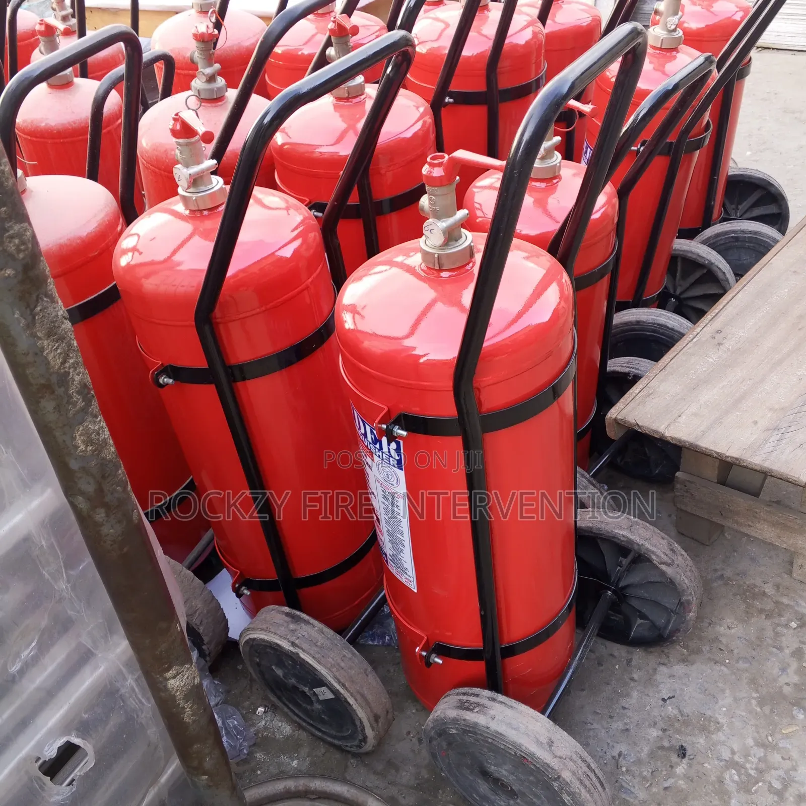 50kg DCP Trolley on Wheel Fire Extinguisher