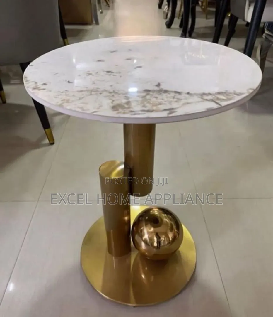 Luxury Gold Accent Marble Coffee Table