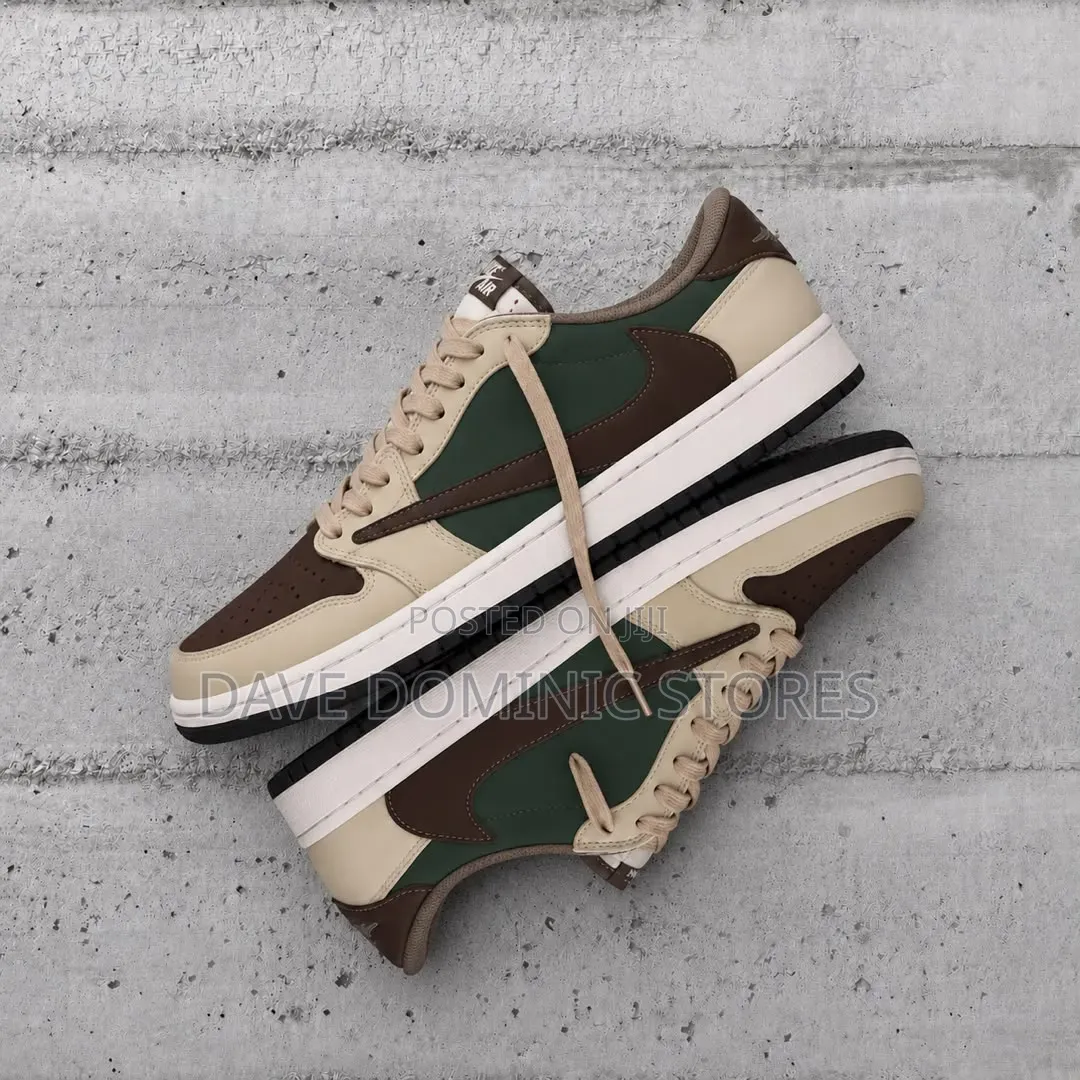 Nike X Travis Scott Air Jordan 1 Low"Olive" or "Sail and Ridgerock