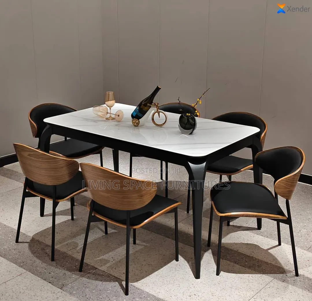 Brand New Marble Dining Set by 6-Seaters