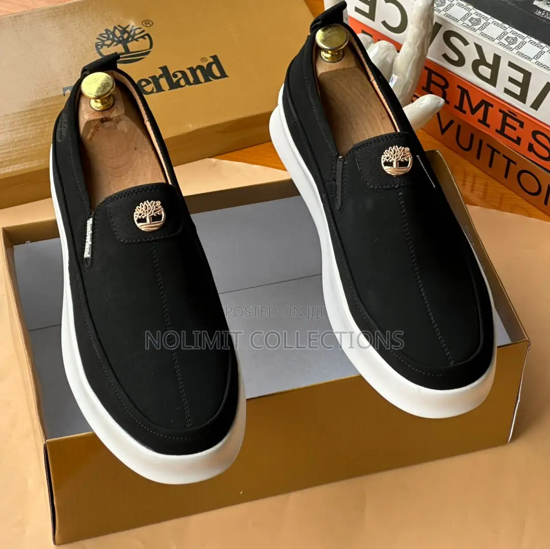 Timberland Men's Casual Slip on Shoes With White Platform Soles
