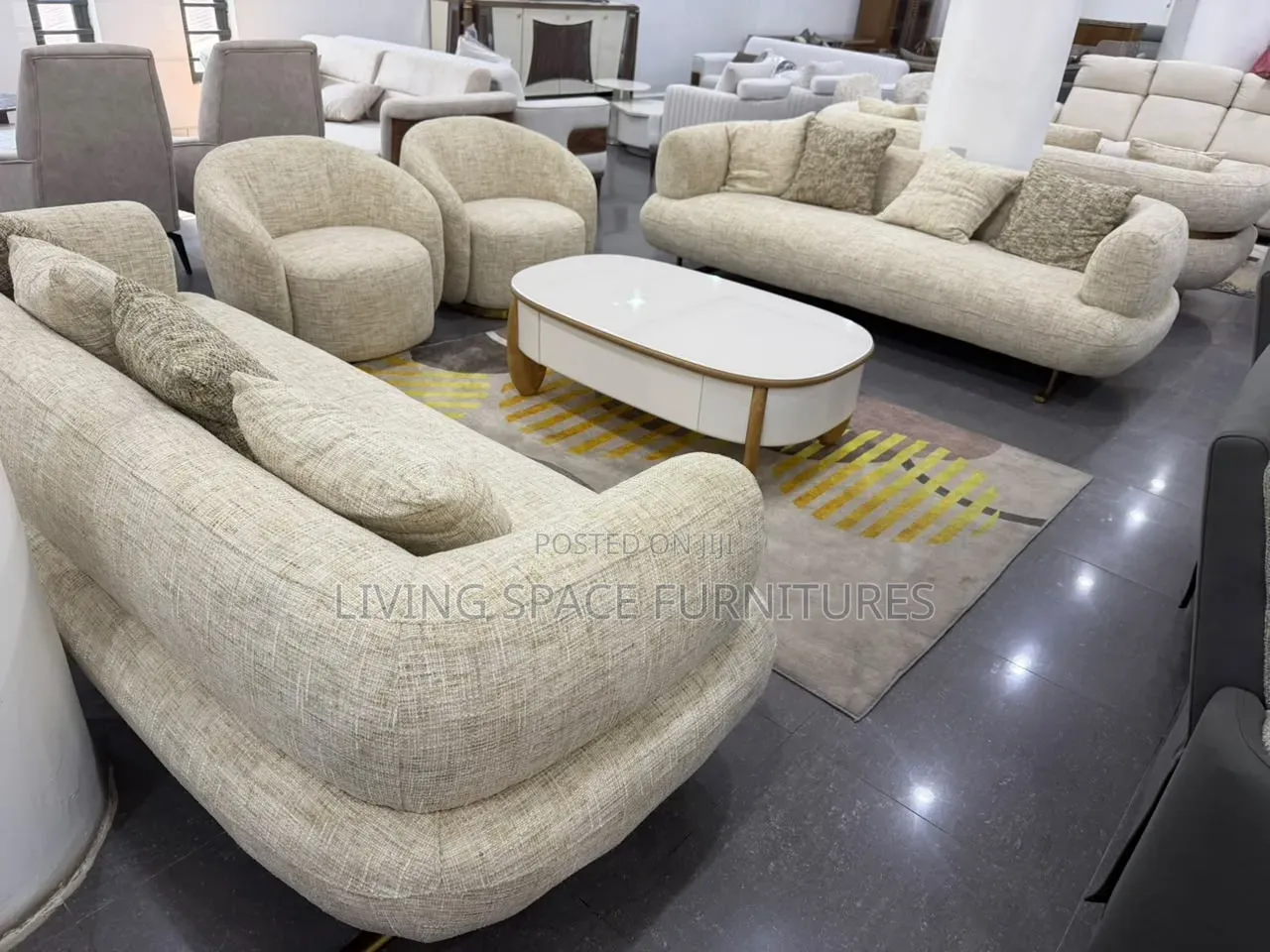 Exquisite Turkish Sofa Fabric Chairs by 8-Seaters With Throw Pillows