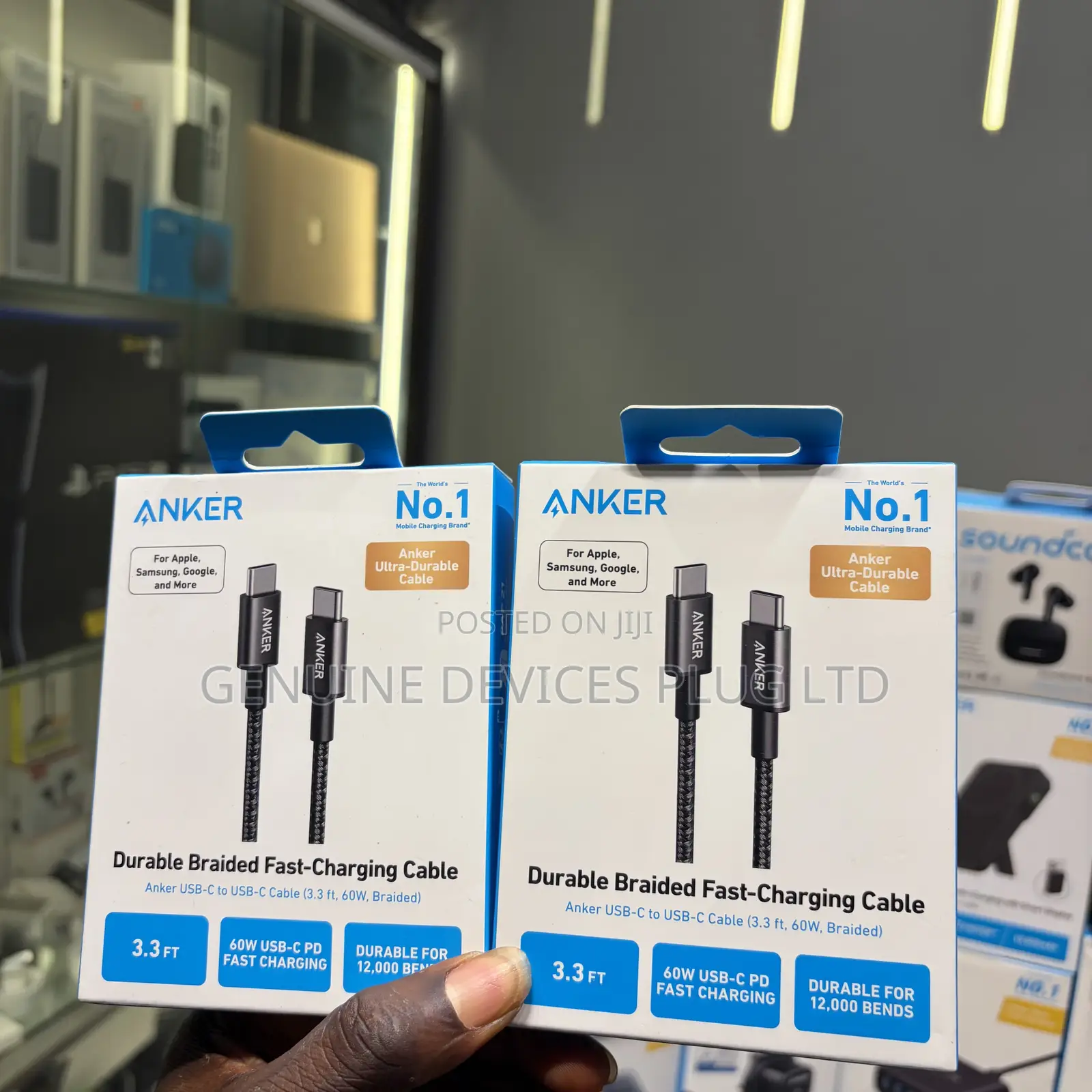 Anker USB C to USB C Cable, 2-Pack 6 Ft/3.3ft (1.8 M/1 M) Type C