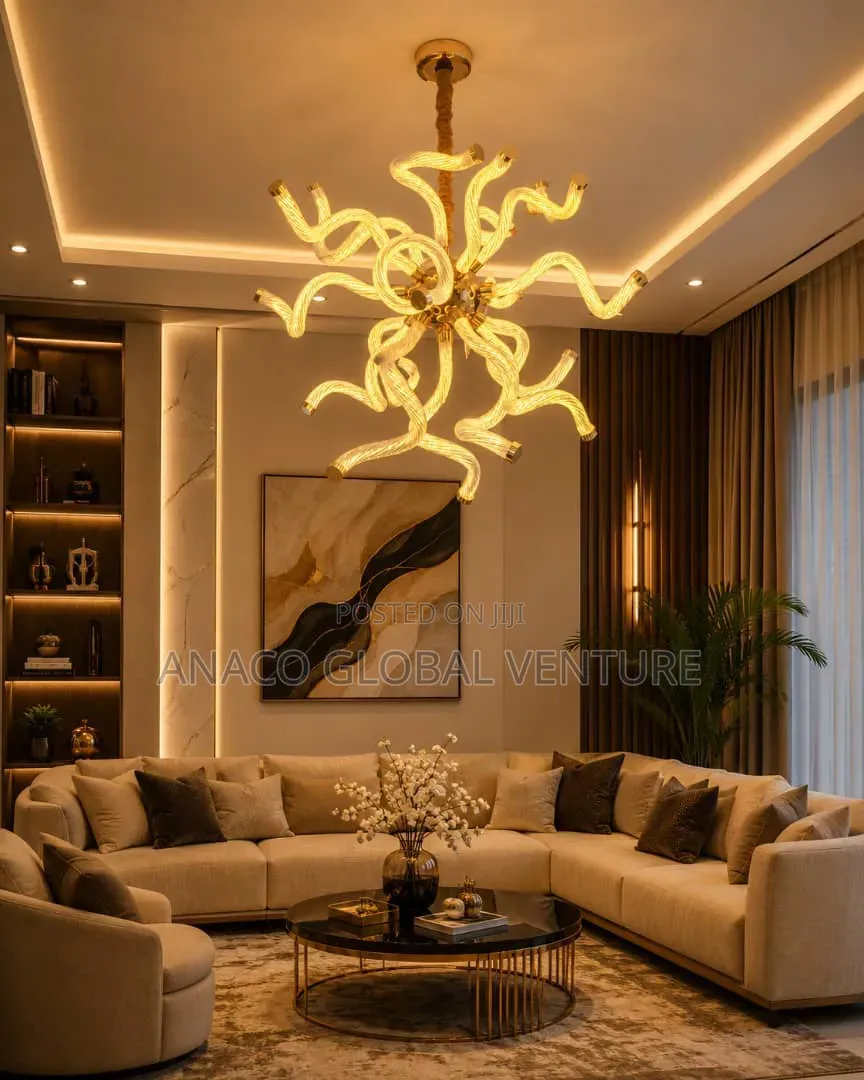 Morden Led Chandelier Light 3 Colours Light