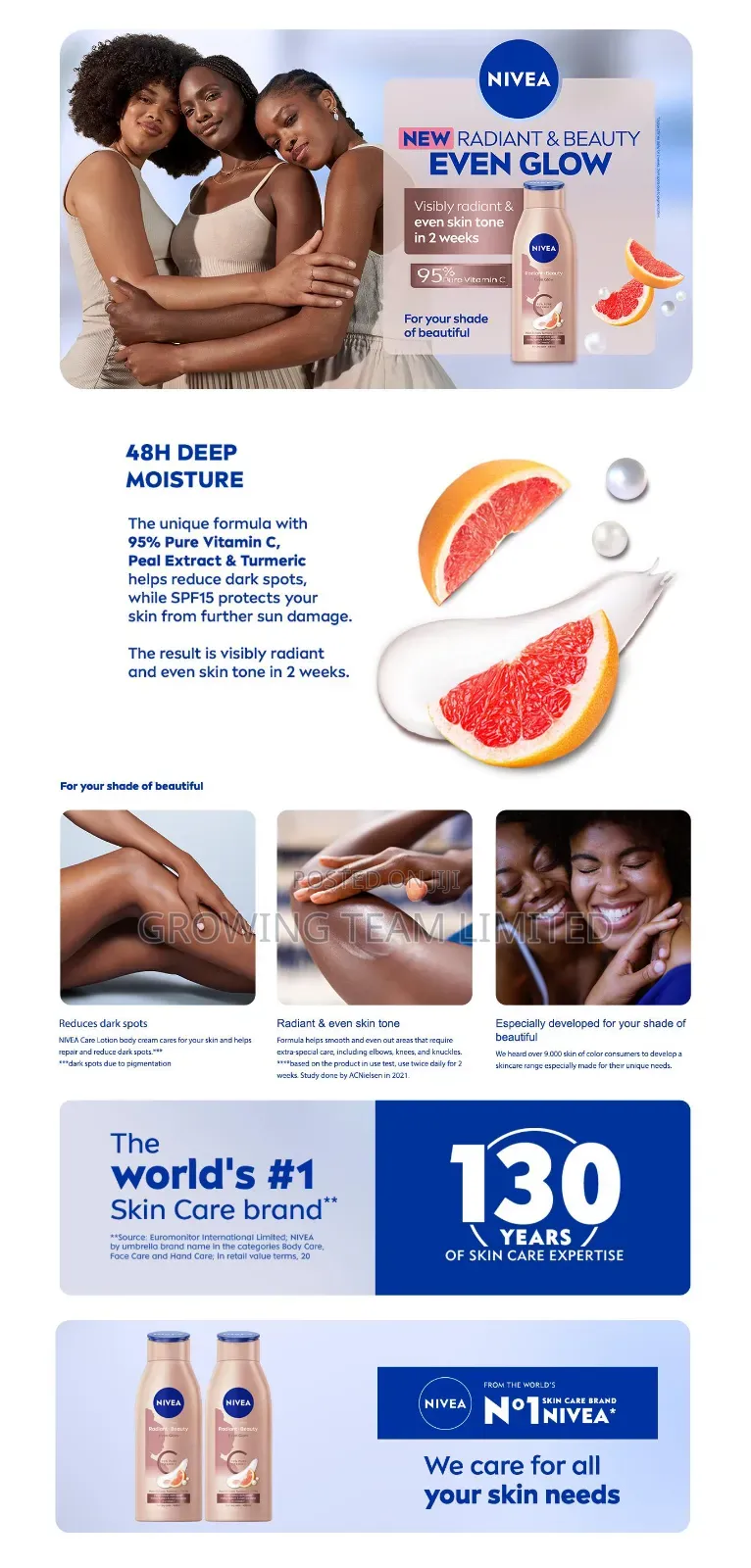 NIVEA Even Glow 400ml | for Glowing Skin