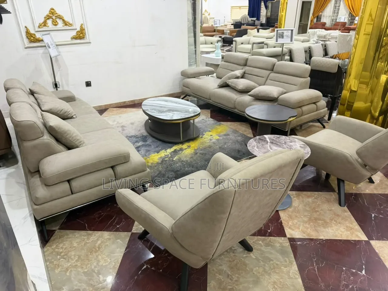 Classic Turkey Sofa Fabric Chairs by 8-Seaters