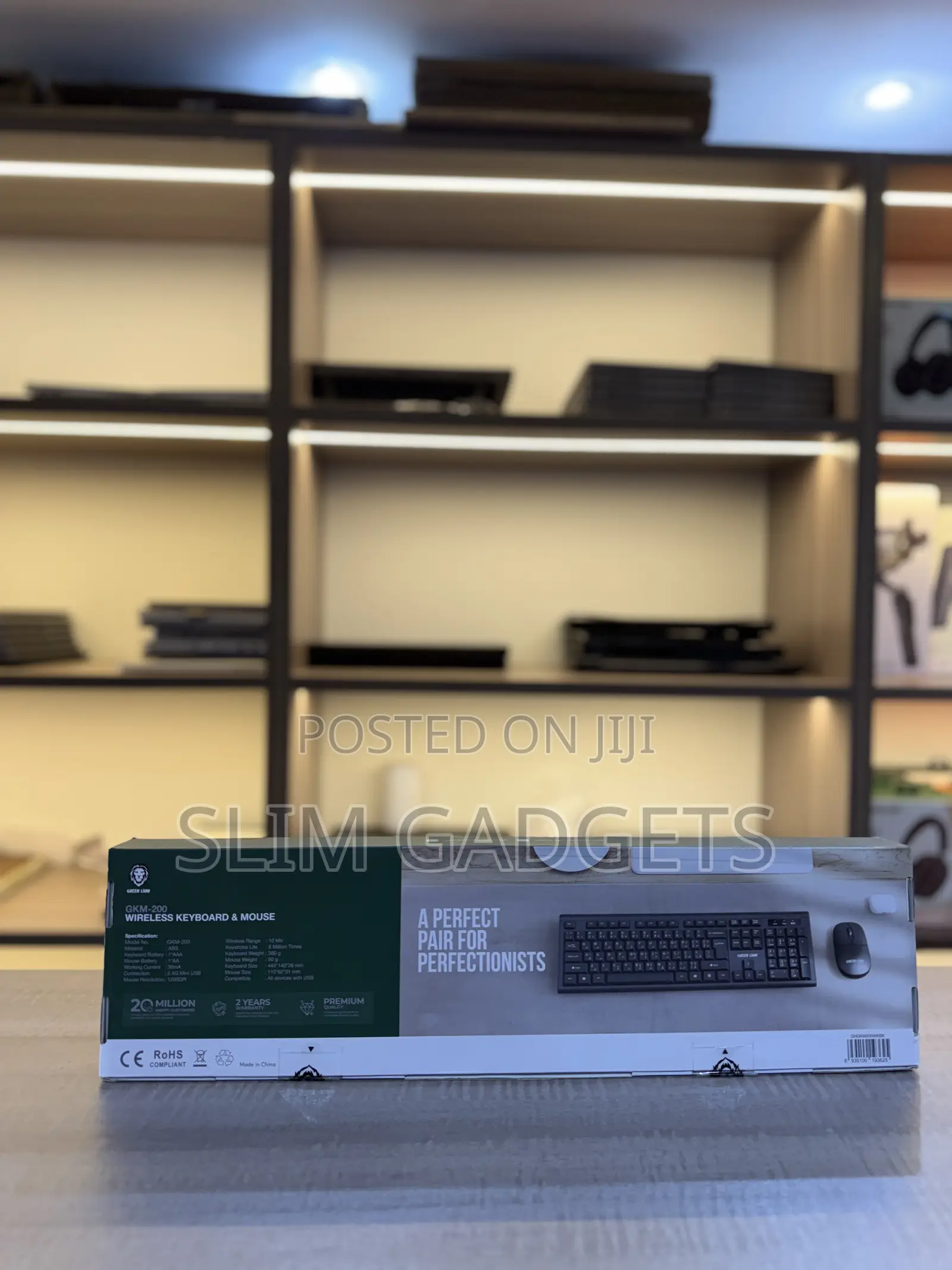 Green Lion GKM-200 High Quality Wireless Keyboard and Mouse
