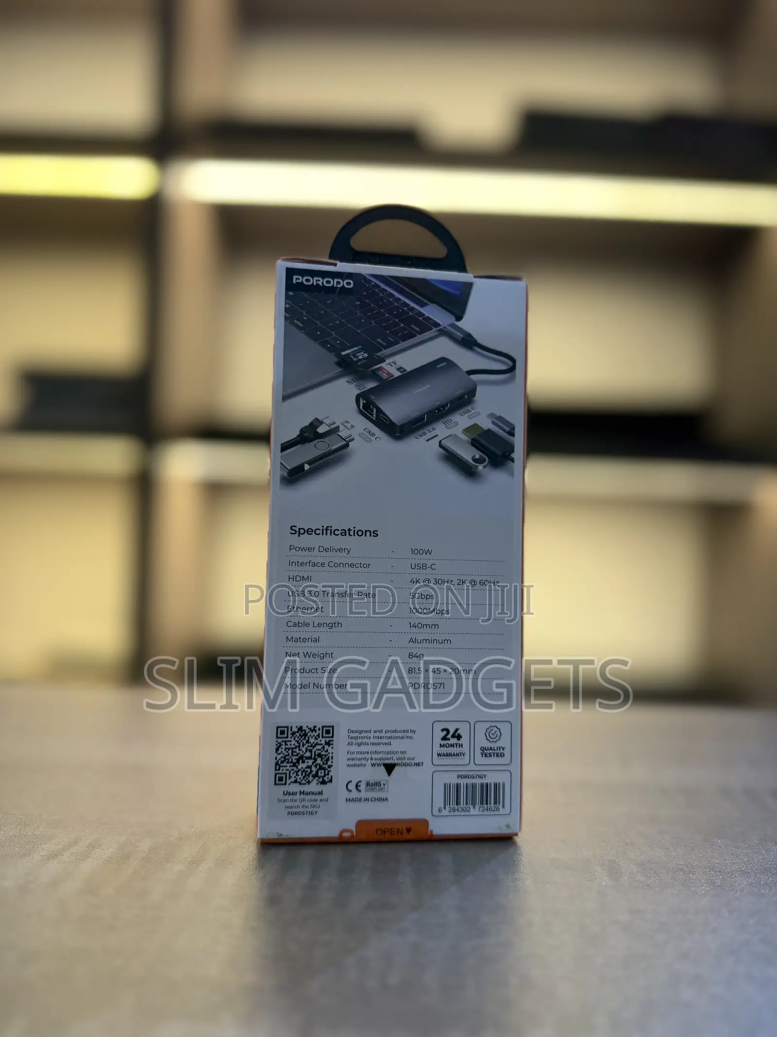 Porodo 7 In1 Multii Port USB-C Hub