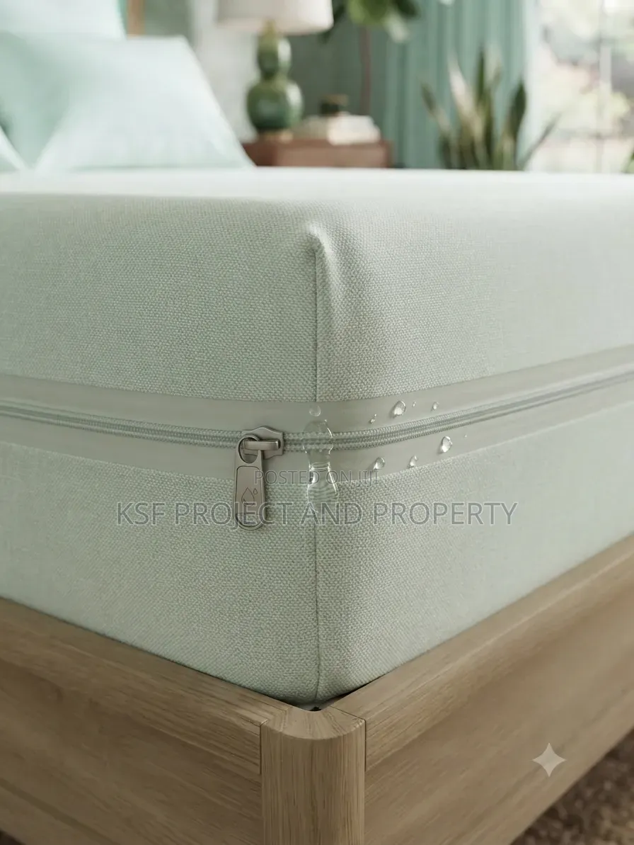 Mint Green Waterproof Mattress Protector Zipper 4.5 by 6