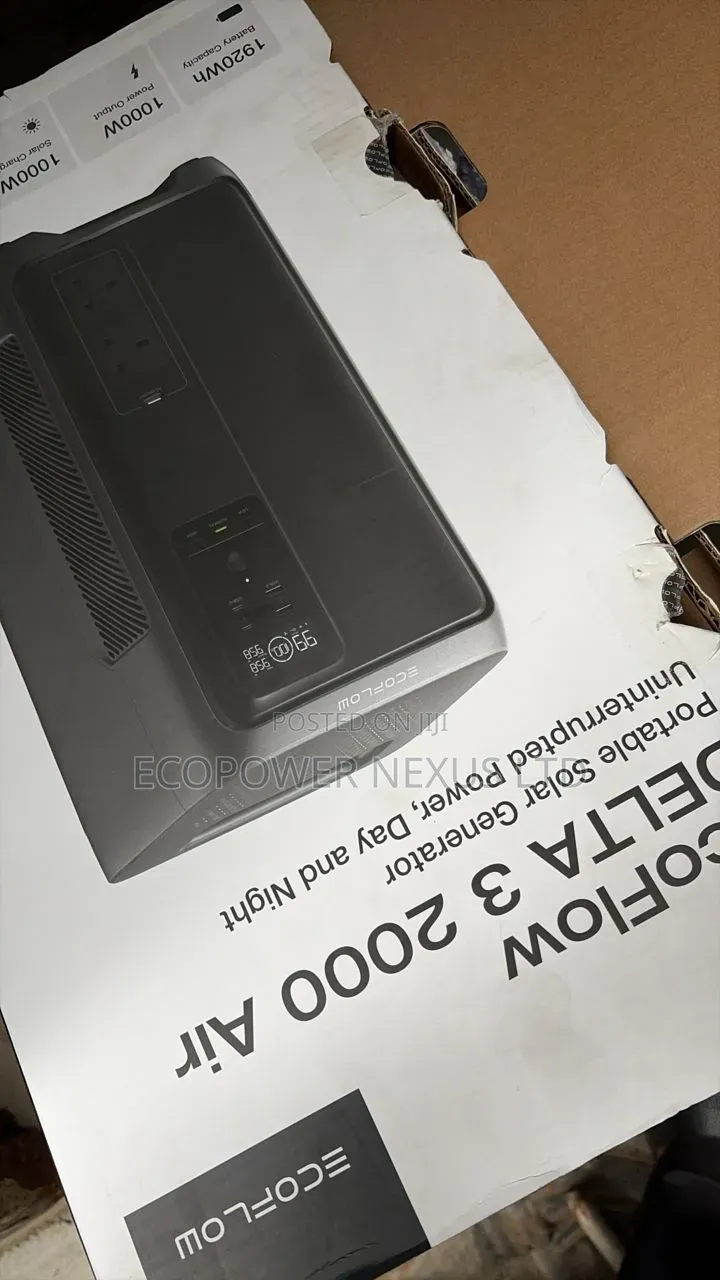 EcoFlow Delta 3 2000 Air(2Kwh / 1000W) Solar Generator