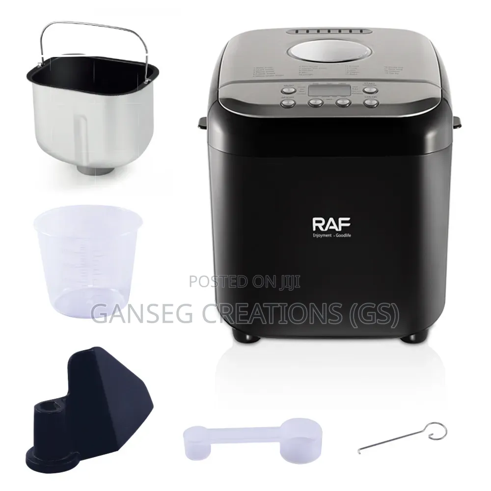 Raf Bread Maker 600watts, Capacity 500g/750g/1000g.