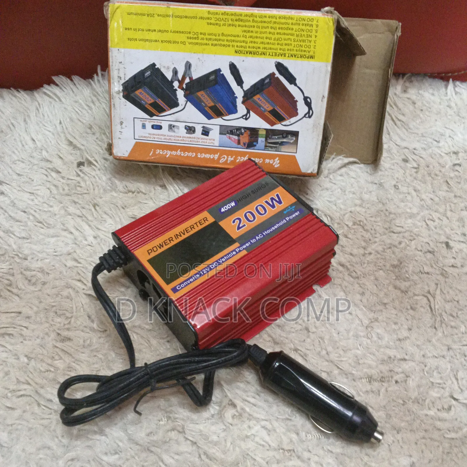 Power Inverter 200w 12v to 230v 240v Car Converter
