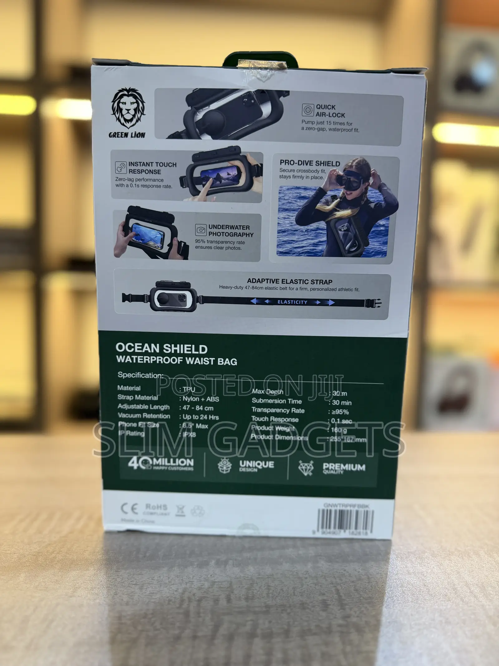 Green Lion Ocean Shield Waterproof Waist Bag