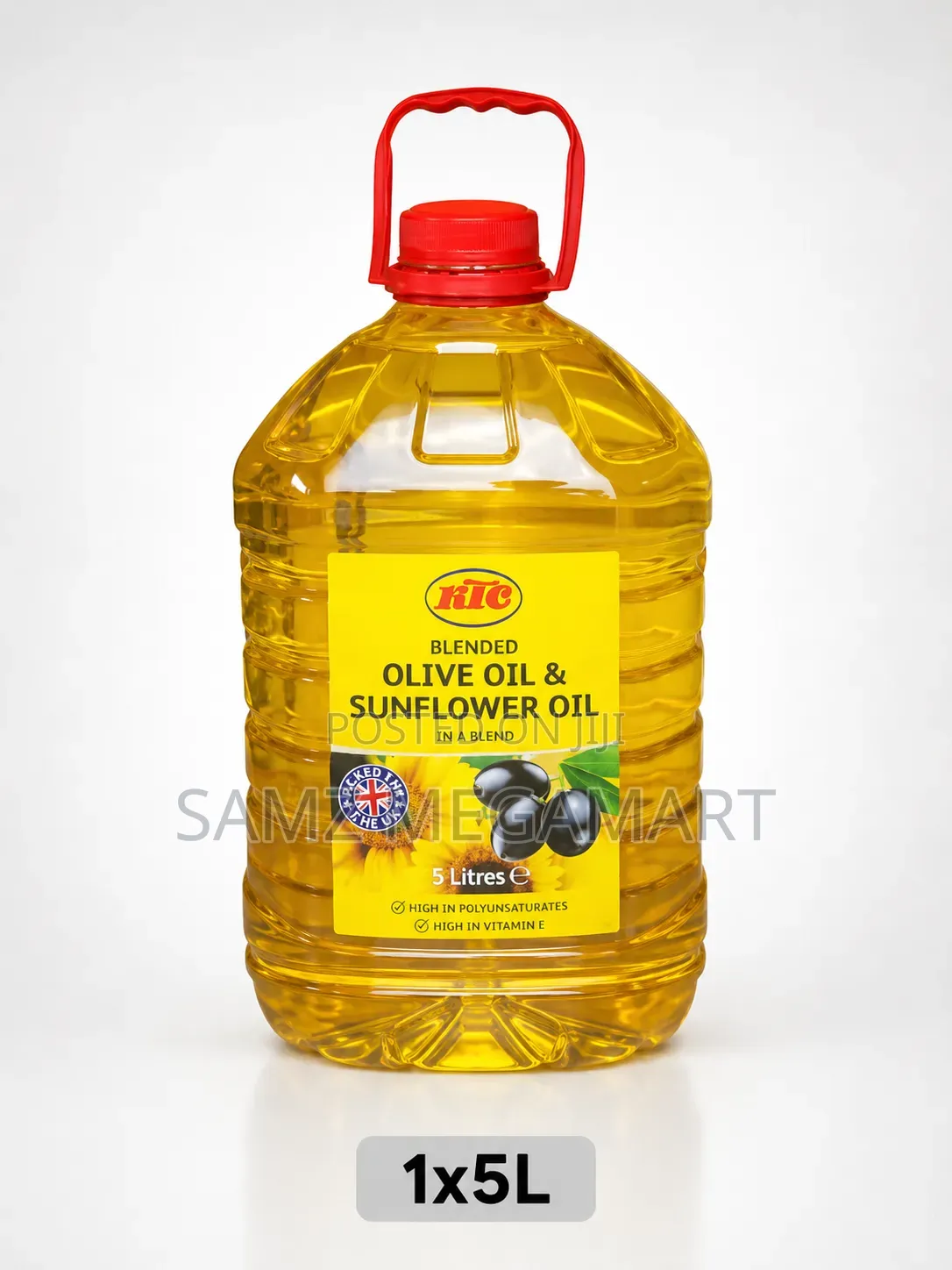 KTC Blended Olive Oil Sunflower Oil 5 Litres – Heart-Friendly Oil
