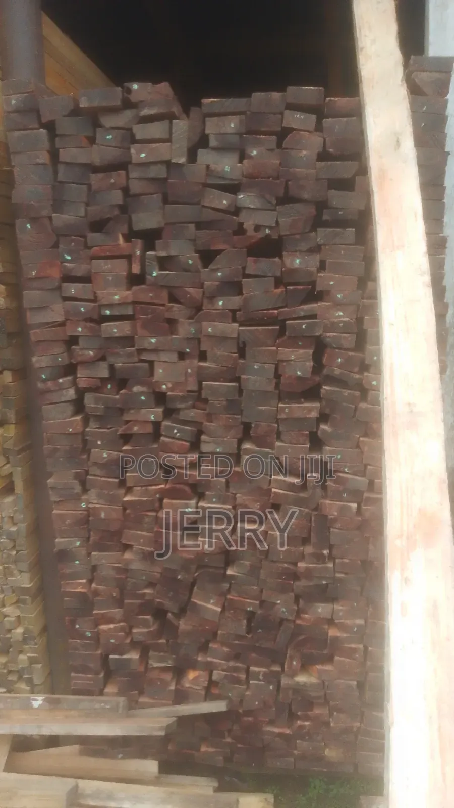 2by4by16 NGala Used for Roofing of Buildings at Oyigbo Timber Market