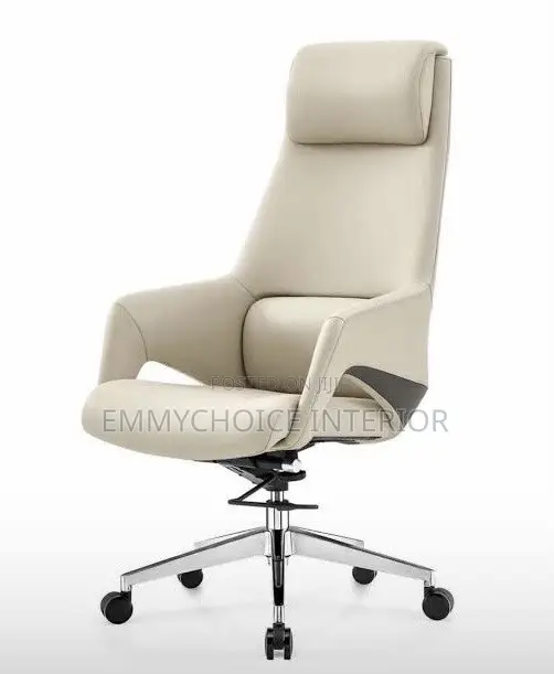 Executive Office Swivel Leather Chair /Gray