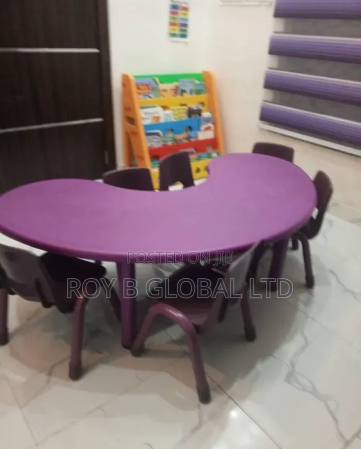 Moon Shape Table for Preschool and Early Graders