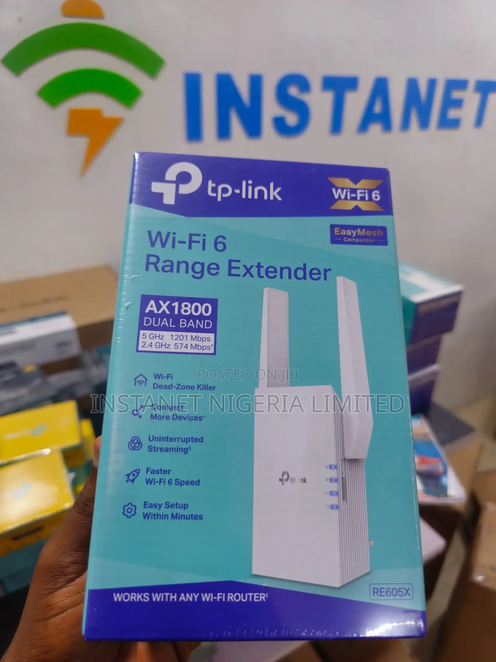 TP-Link RE605X AX1800 Dual-Band Wi-Fi 6 Range Extender