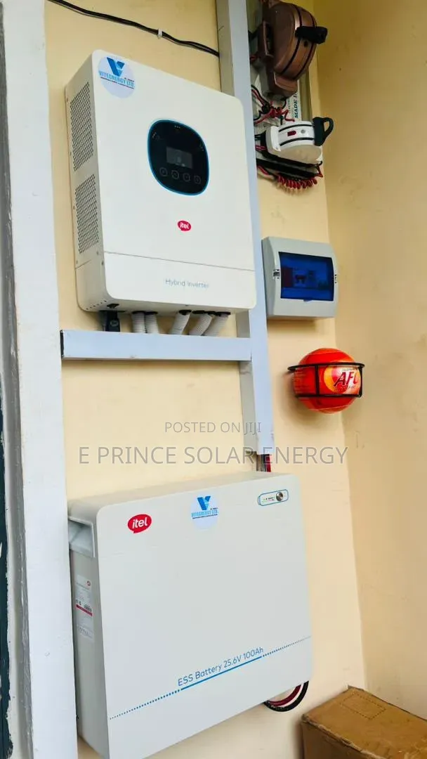 Complete Set Up for 2.5kwh/4.2kva and 6 Piece of 650w Panel and Access
