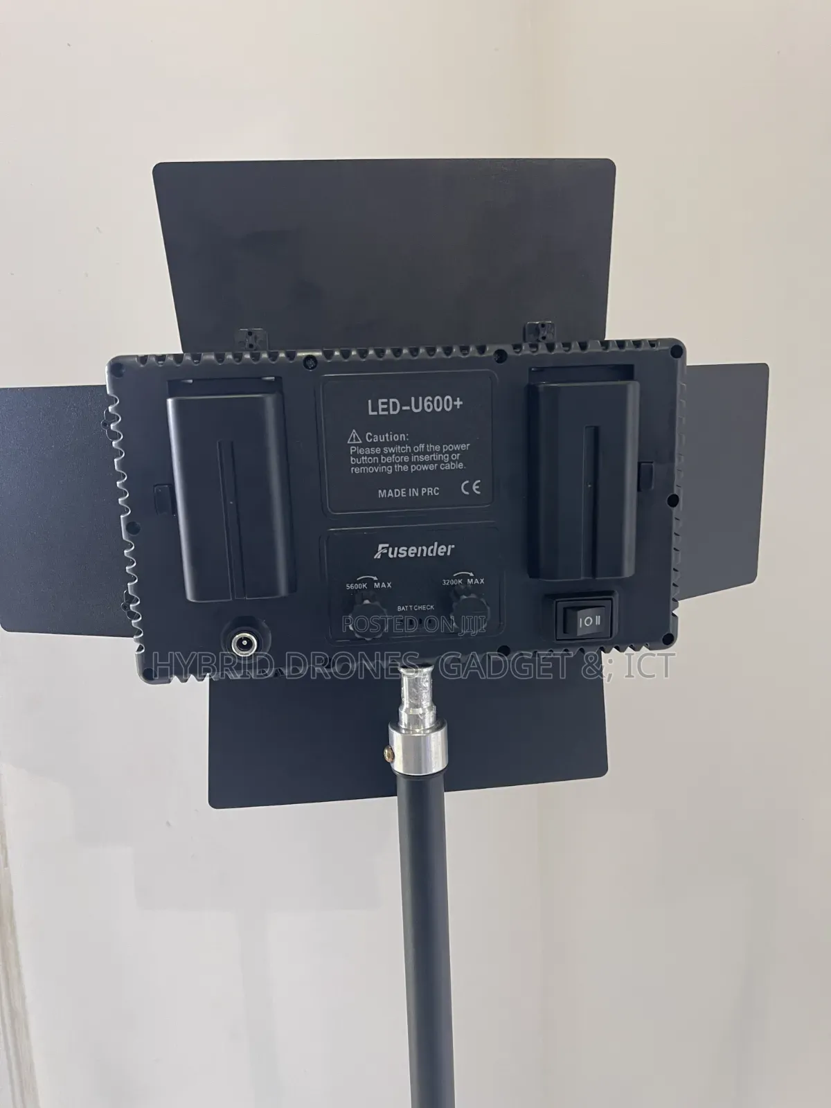 Professional Studio Led 600 Light + Stand for Content Video Shot