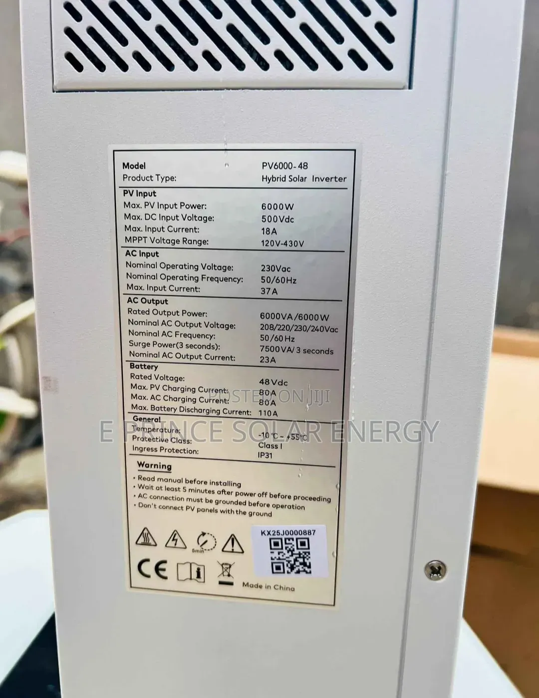 6kva 48v Haisic Hybrid Inverter