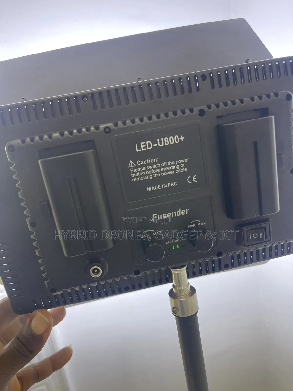Led 800 Studio Light + 2 Batteries+ Stand