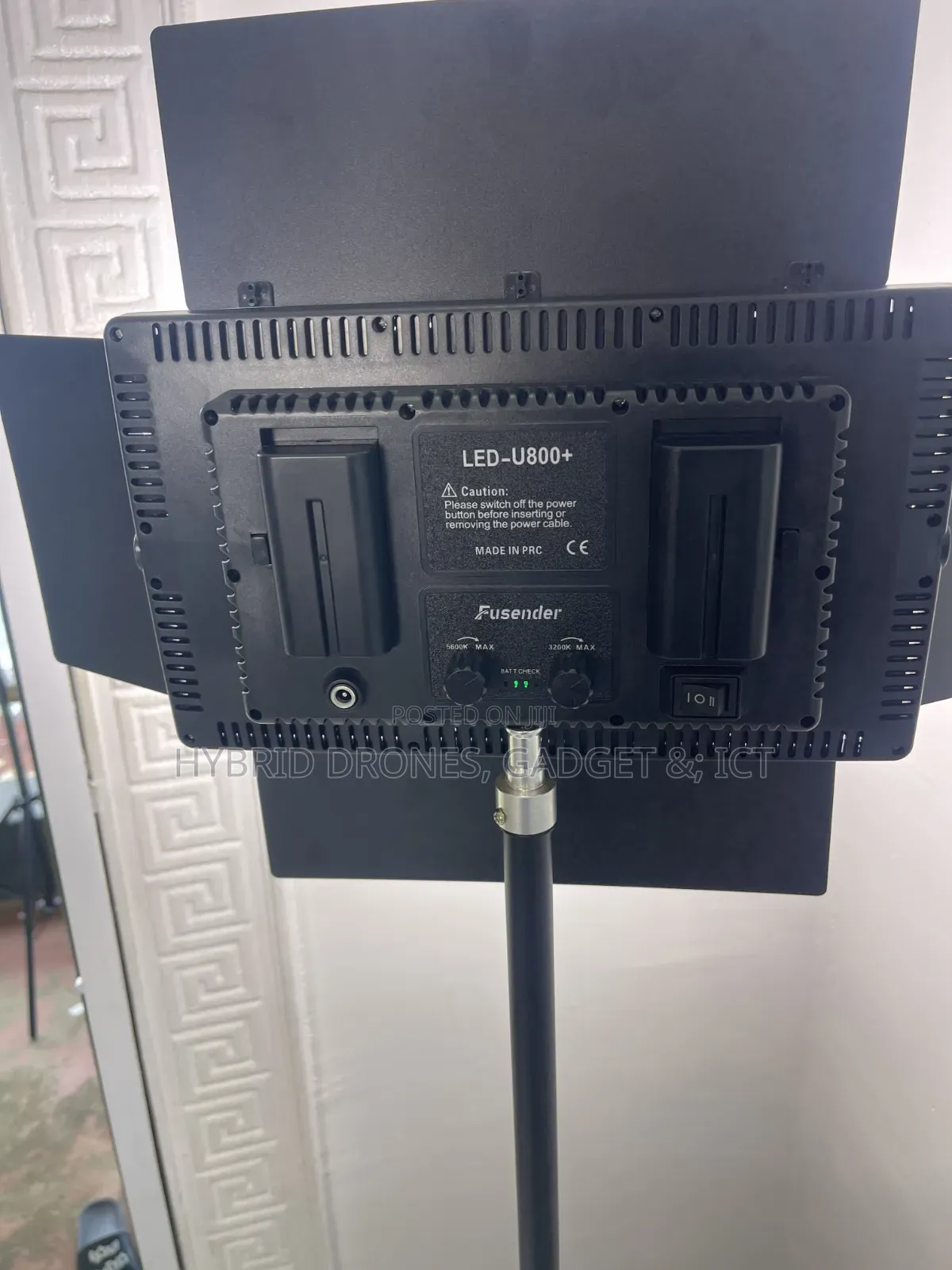 Profession Studio Led 800 Light With Stand + Batteries for Video Conte