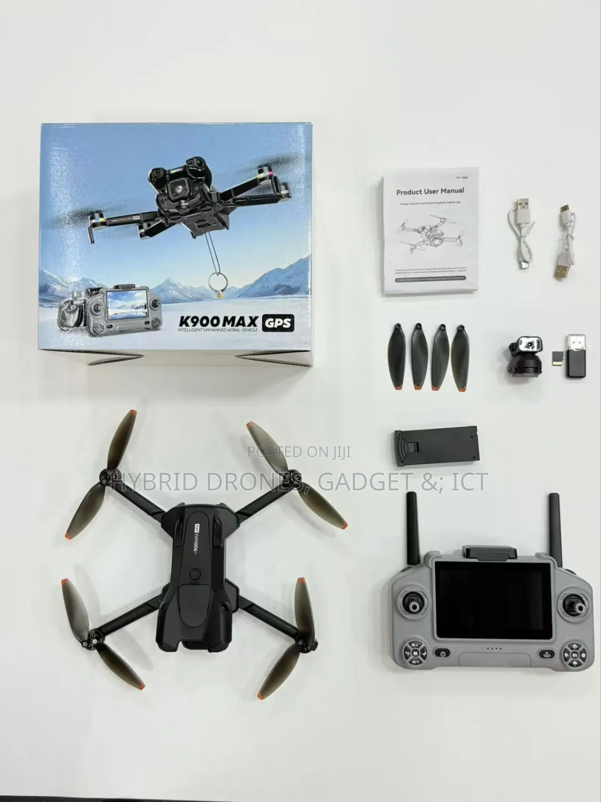 Max GPS Drone + Smart Screen With 2 Batteries