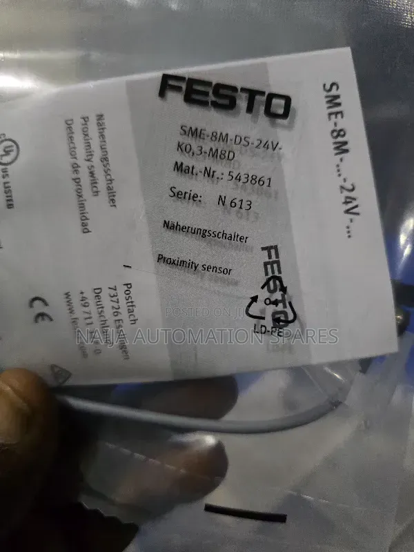 543861 | Festo | Proximity Sensor | SME-8M-DS-24V-K- 0,3-M8d
