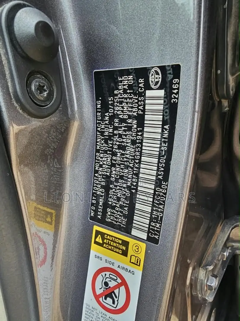 Toyota Camry 2016 Black