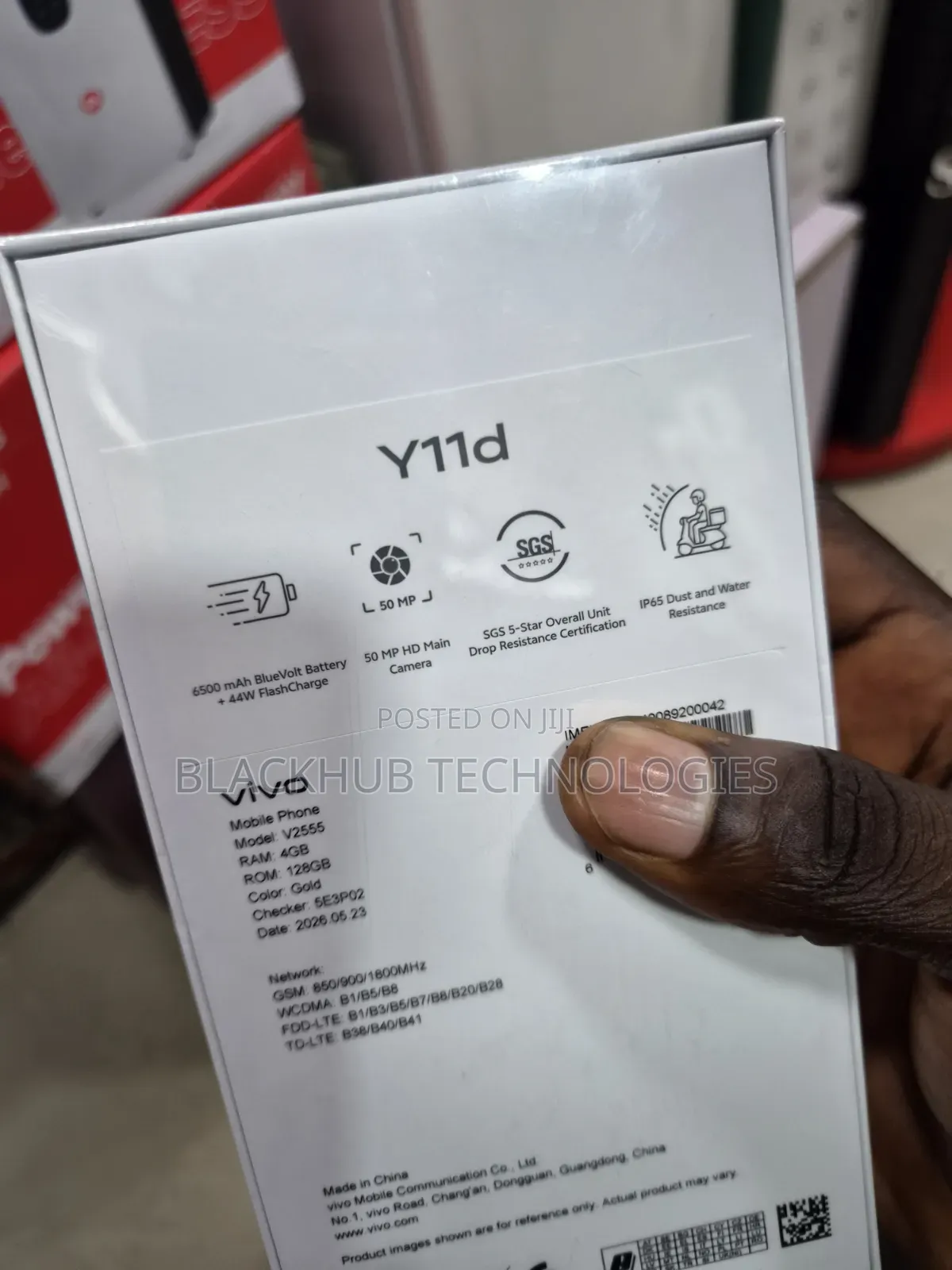New Vivo Y11d 128 GB Black
