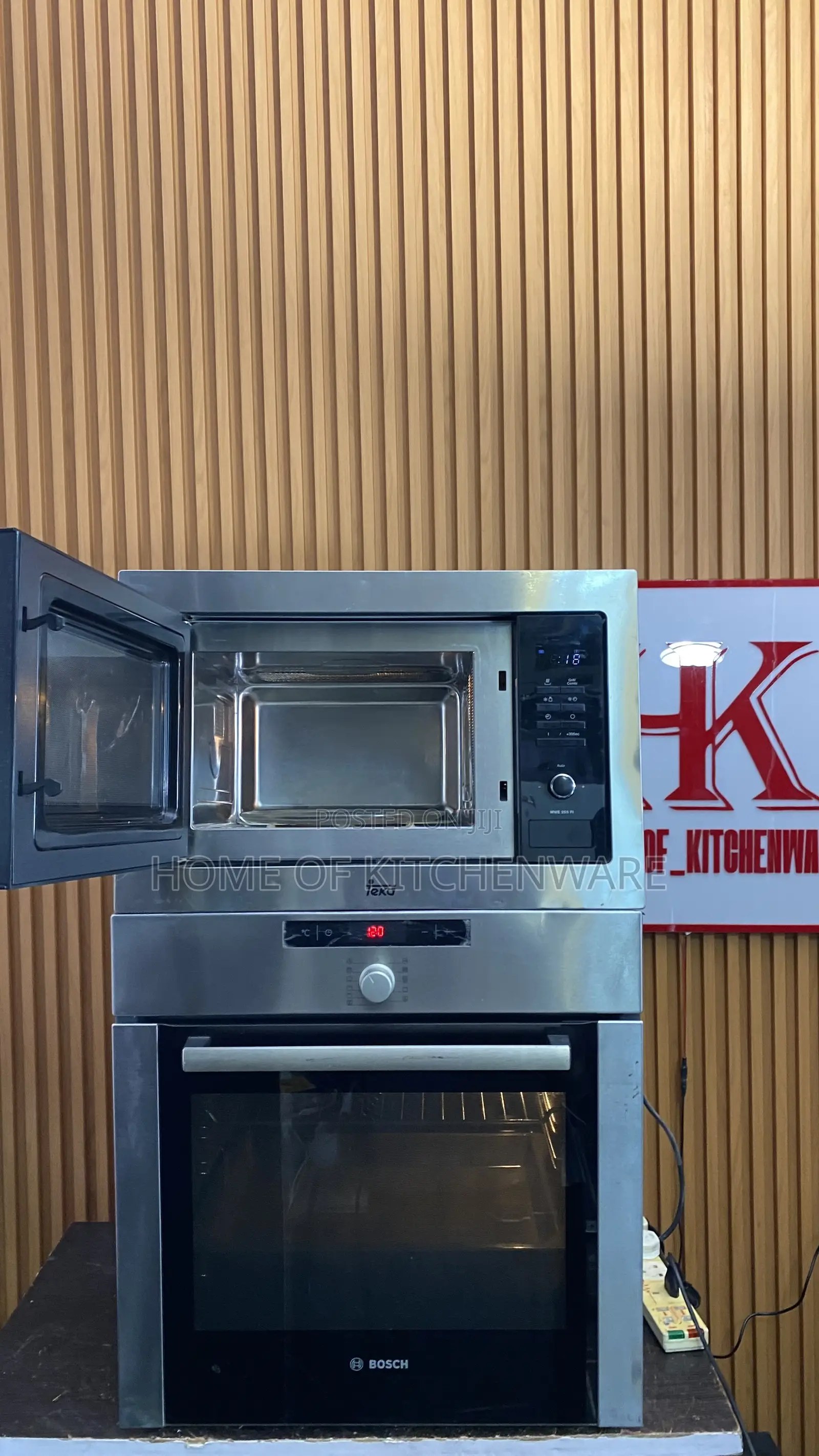 Set of Bosch Inbuilt Oven and Teka Microwave
