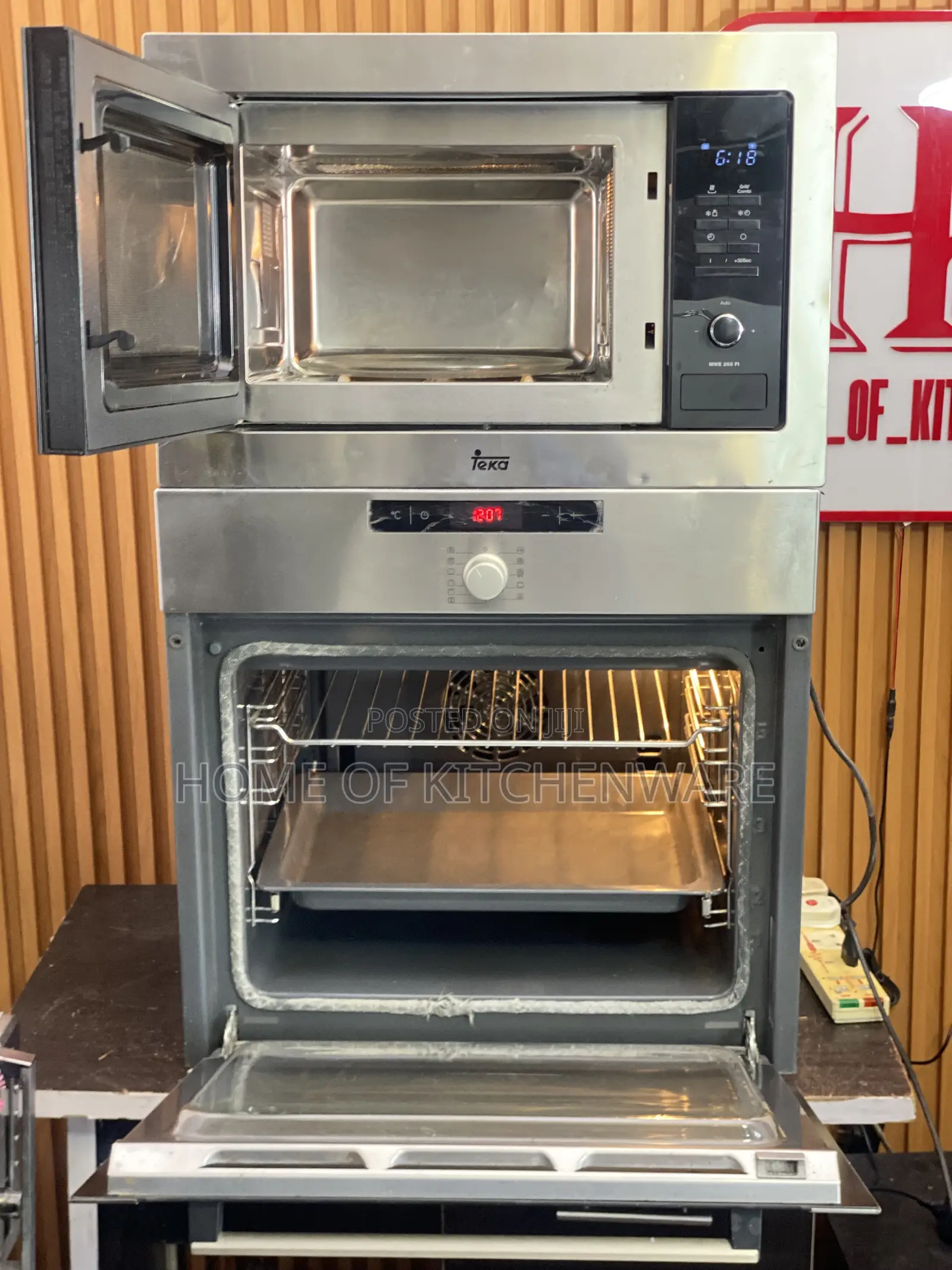Set of Bosch Inbuilt Oven and Teka Microwave
