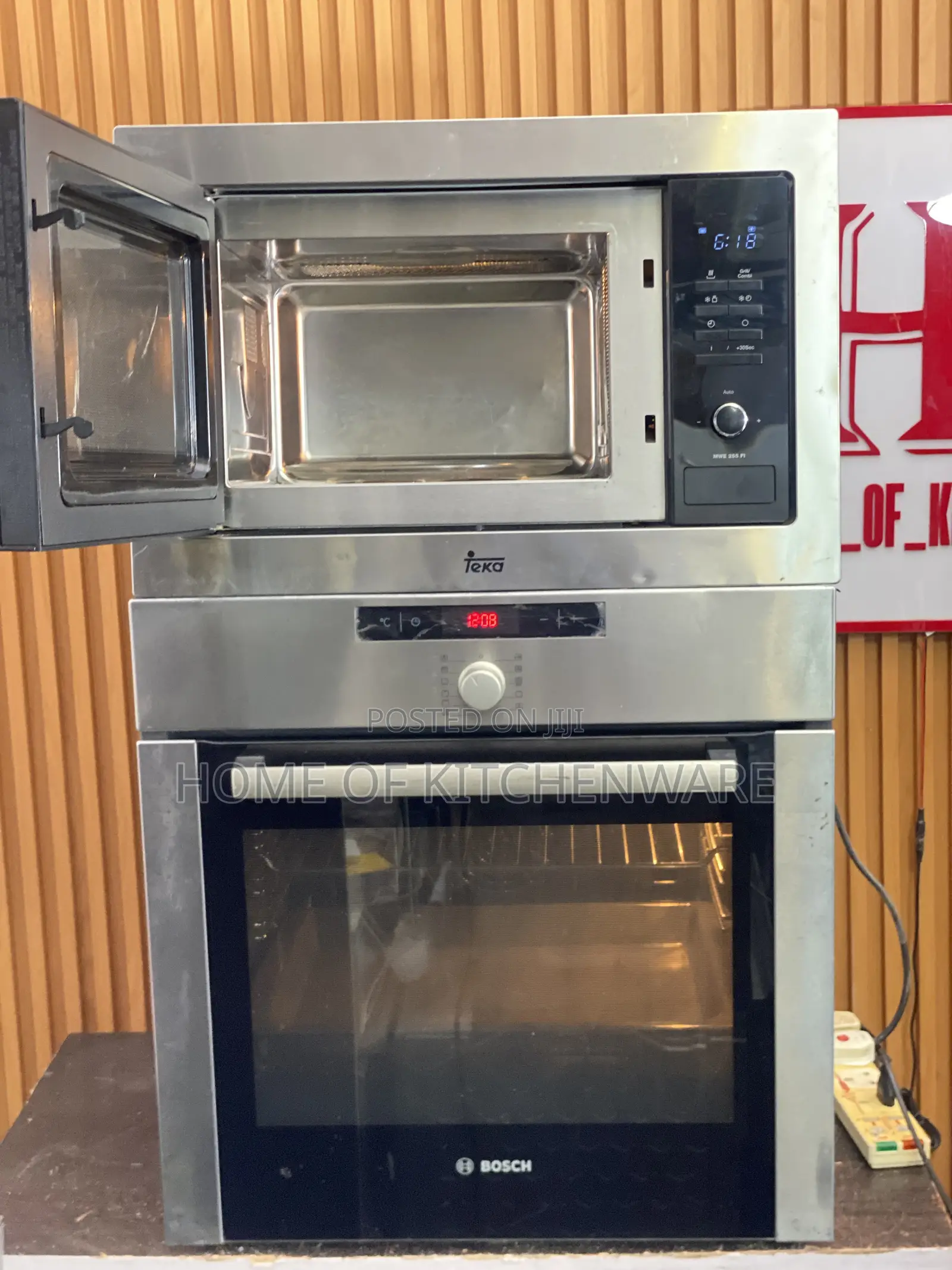 Set of Bosch Inbuilt Oven and Teka Microwave
