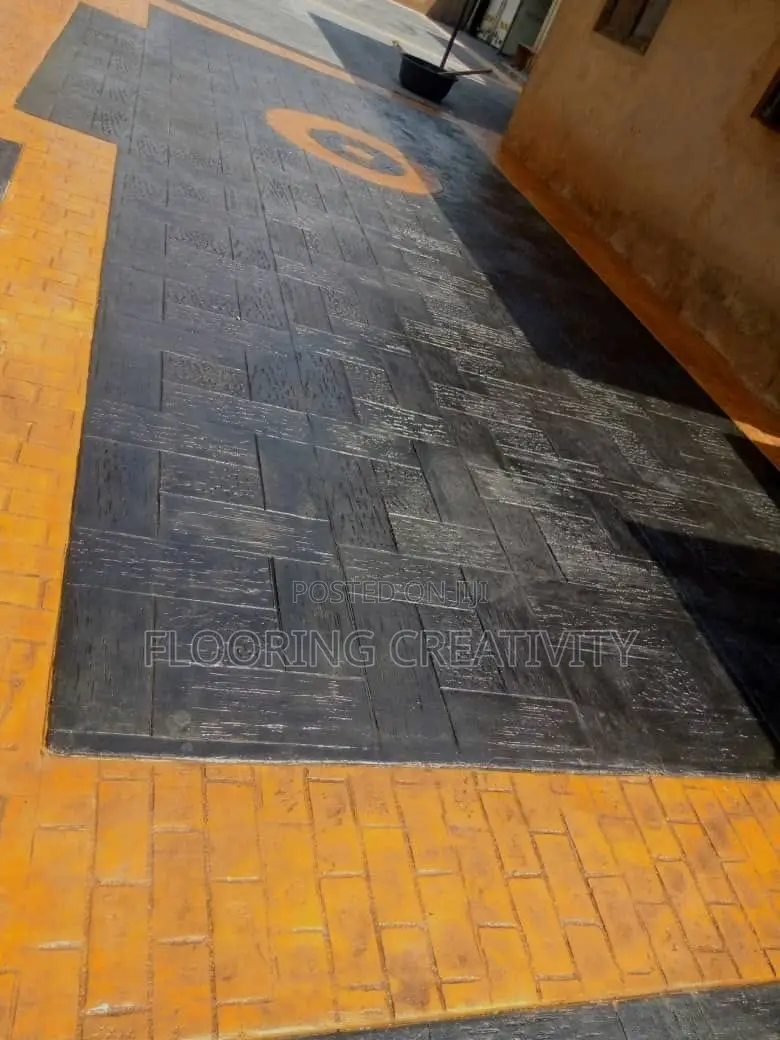 Fine Stamp Concrete Floor and Wall Design