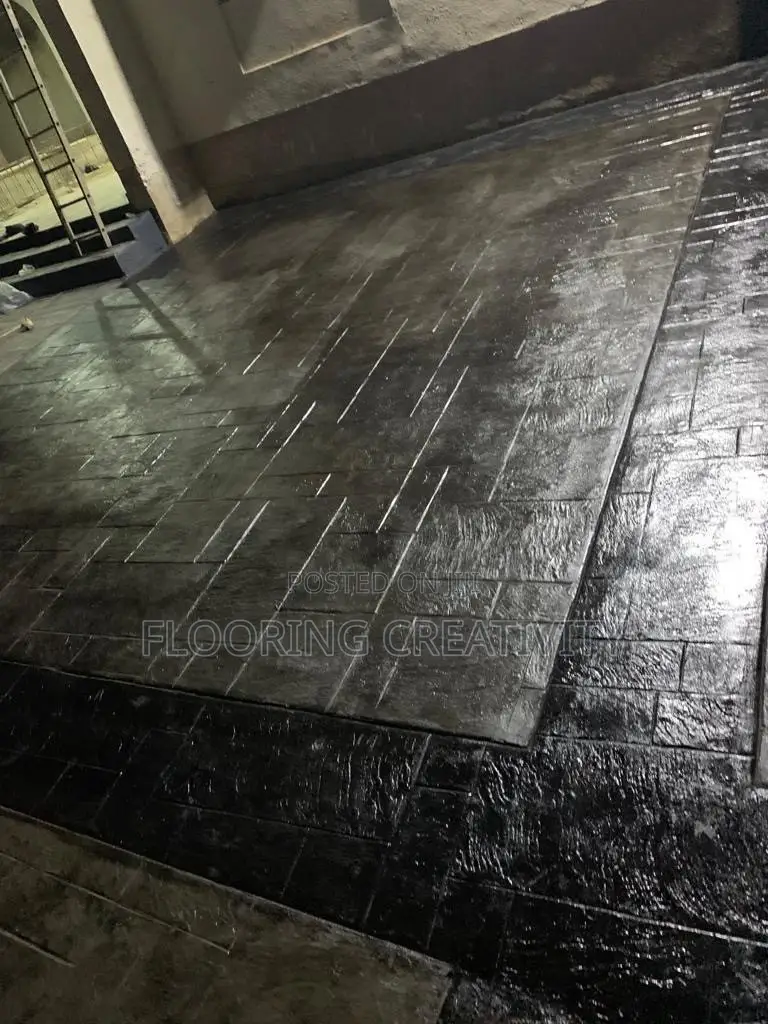 Fine Stamp Concrete Floor and Wall Design