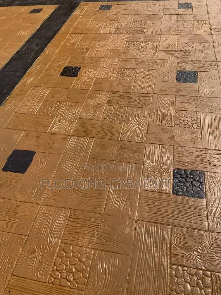 Fine Stamp Concrete Floor and Wall Design
